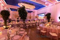 Multiple large tables inside venue for local Ottawa Bat Mitzvah event catered by Ely's Fine Foods