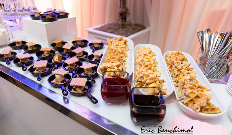Dessert table at an event catered by Ely's Fine Foods