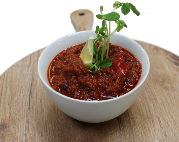 Spicy Madbuja made by Ely's Fine Foods