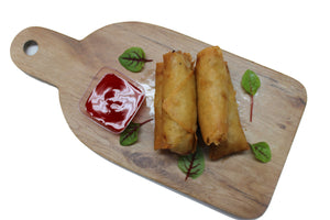 vegetable spring rolls made by Ely's Fine Foods